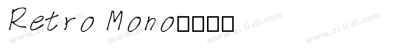 Retro Mono字体转换